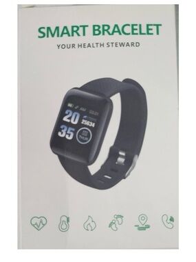 SMART BRACELET HEALTH STEWARD  CHARGING USB IOS & ANDROID COMPATIBLE NIB